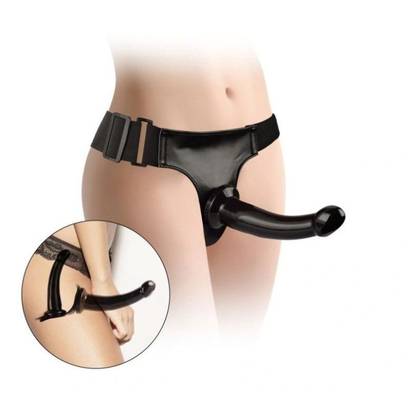 Obojstranný strap-on dildo Double Penetrator Flesh s postrojom 24-0215