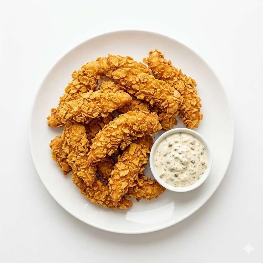 1 kg Chicken Strips Coated in Corn Flakes (approx. for 4 people)