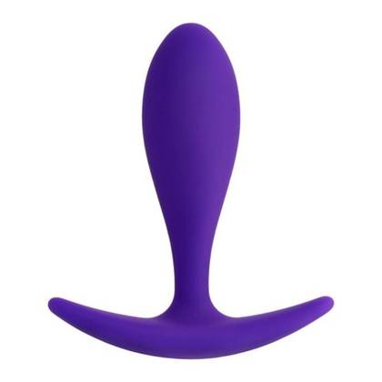 Ergonomický silikónový análny kolík, fialový HUB Anal Plug 357022