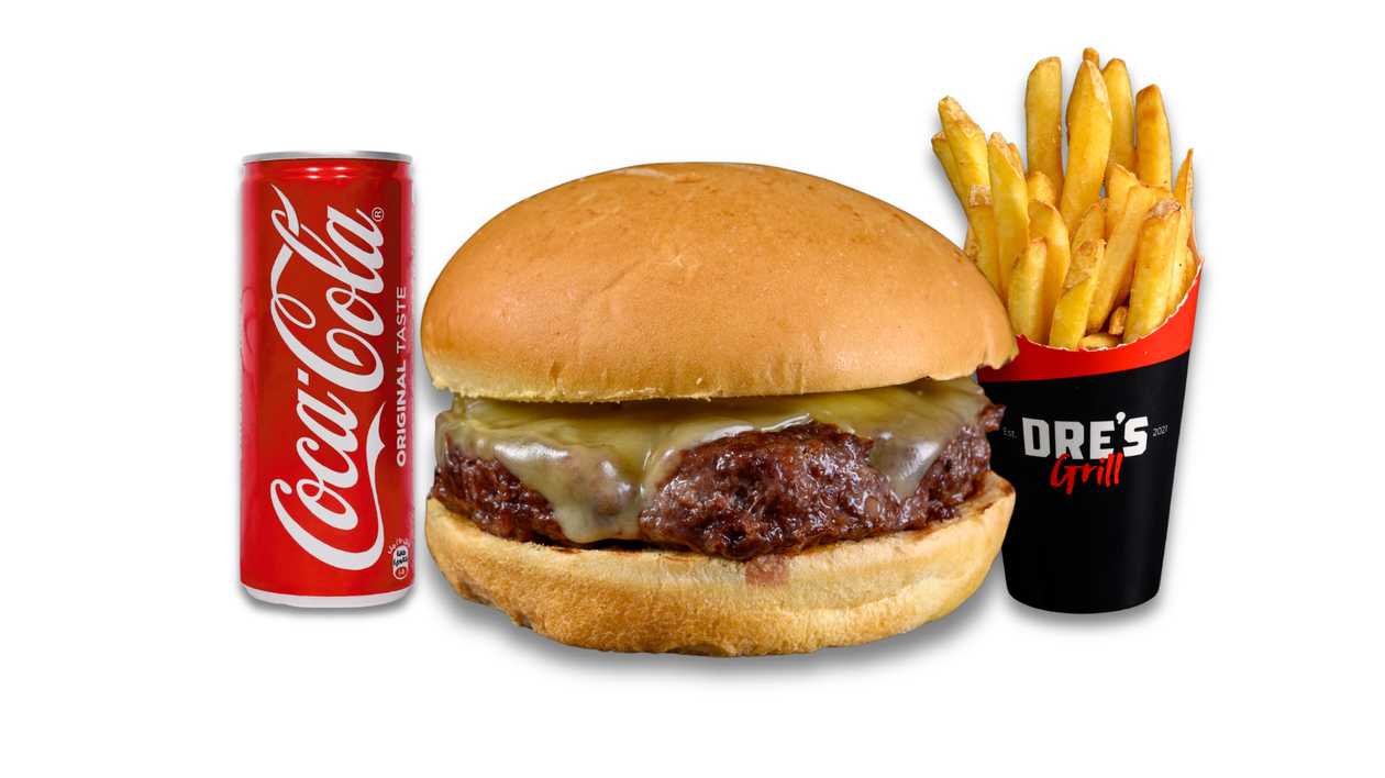 Chessy Burger + Fries + Soft Drink