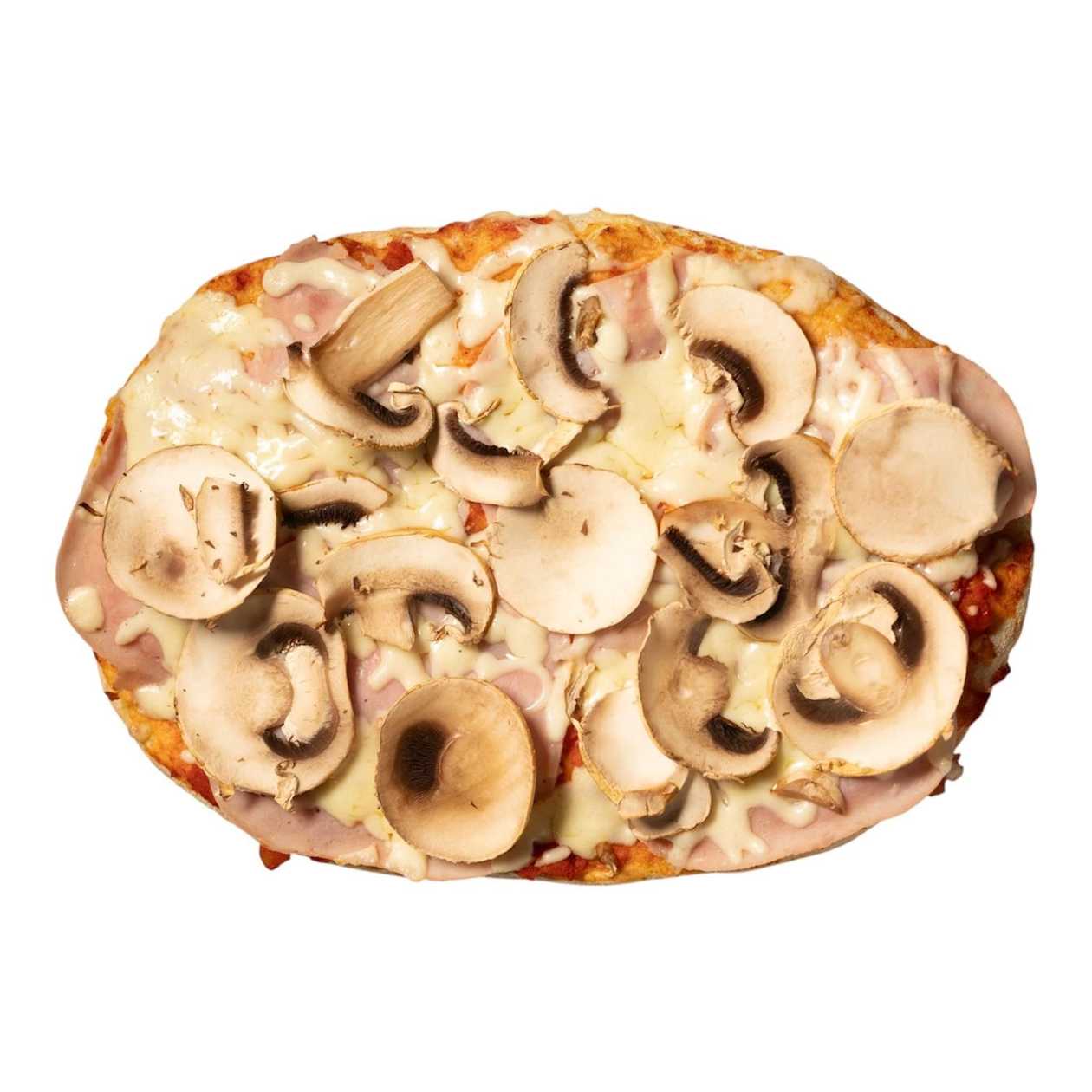 Cooked Ham and Mushrooms