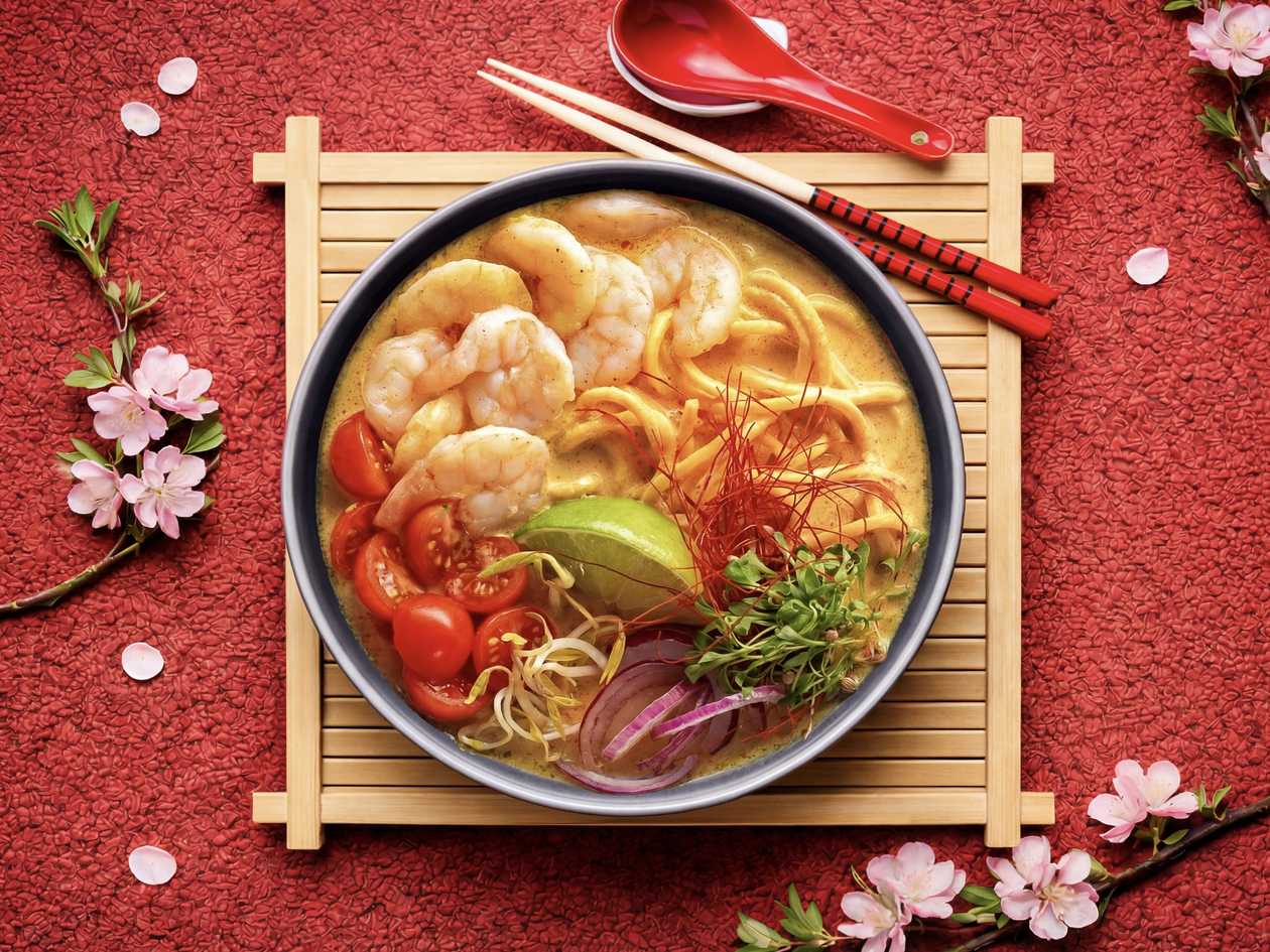 Карі лакса з креветками