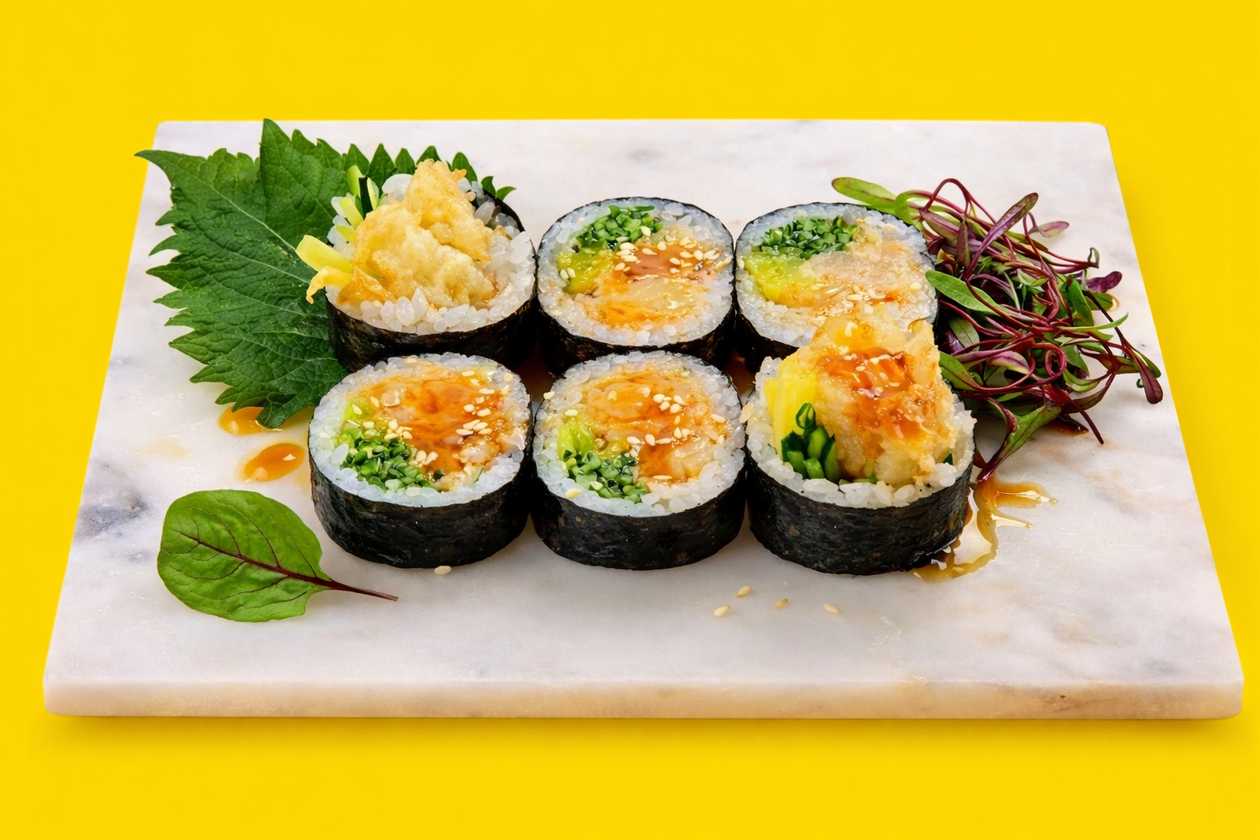 Futomaki dorada w tempurze 6 szt.