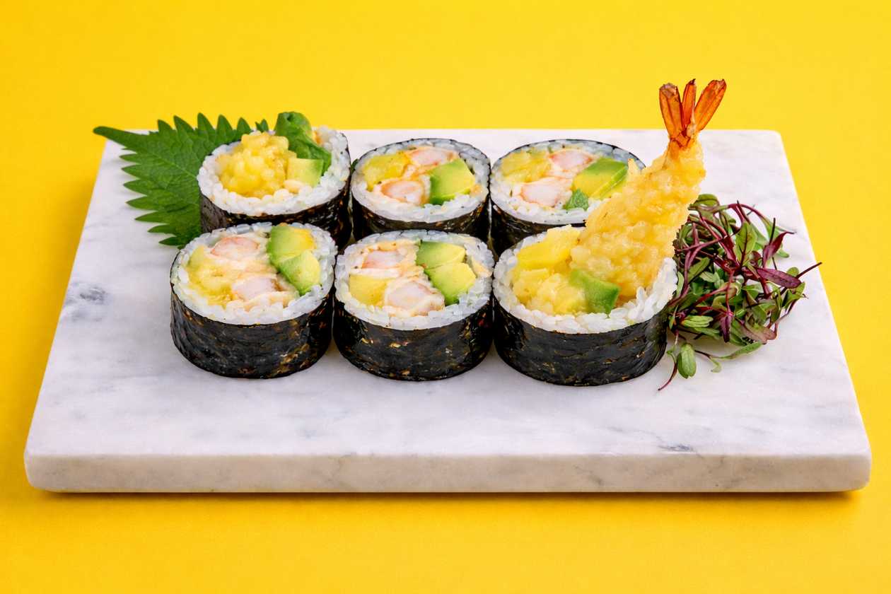 Futomaki krewetka w tempurze 6 szt.