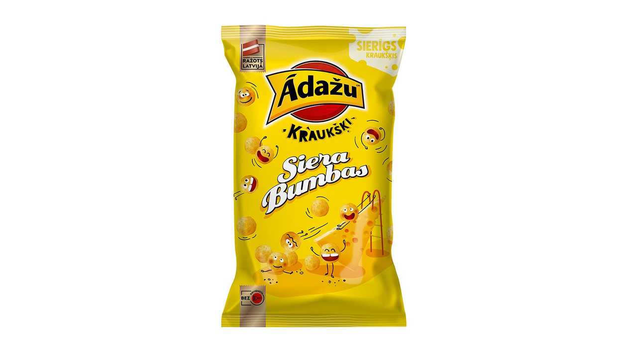 Chips Ādažu Crispy Cheese Balls, 165g
