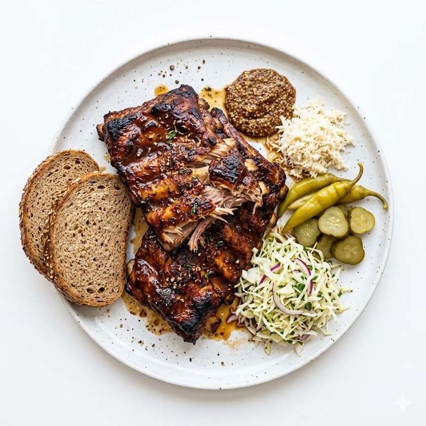 Marinated pork ribs