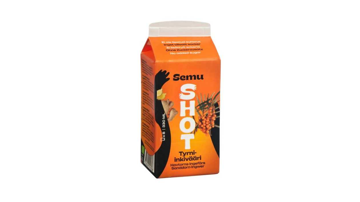 Shot of Sea Buckthorn and Ginger Juice, 0.33l