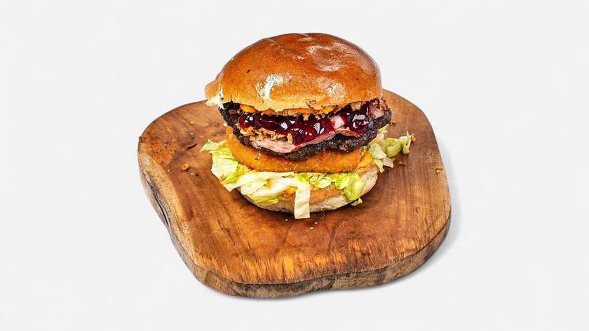 Burger Bacy z żurawiną