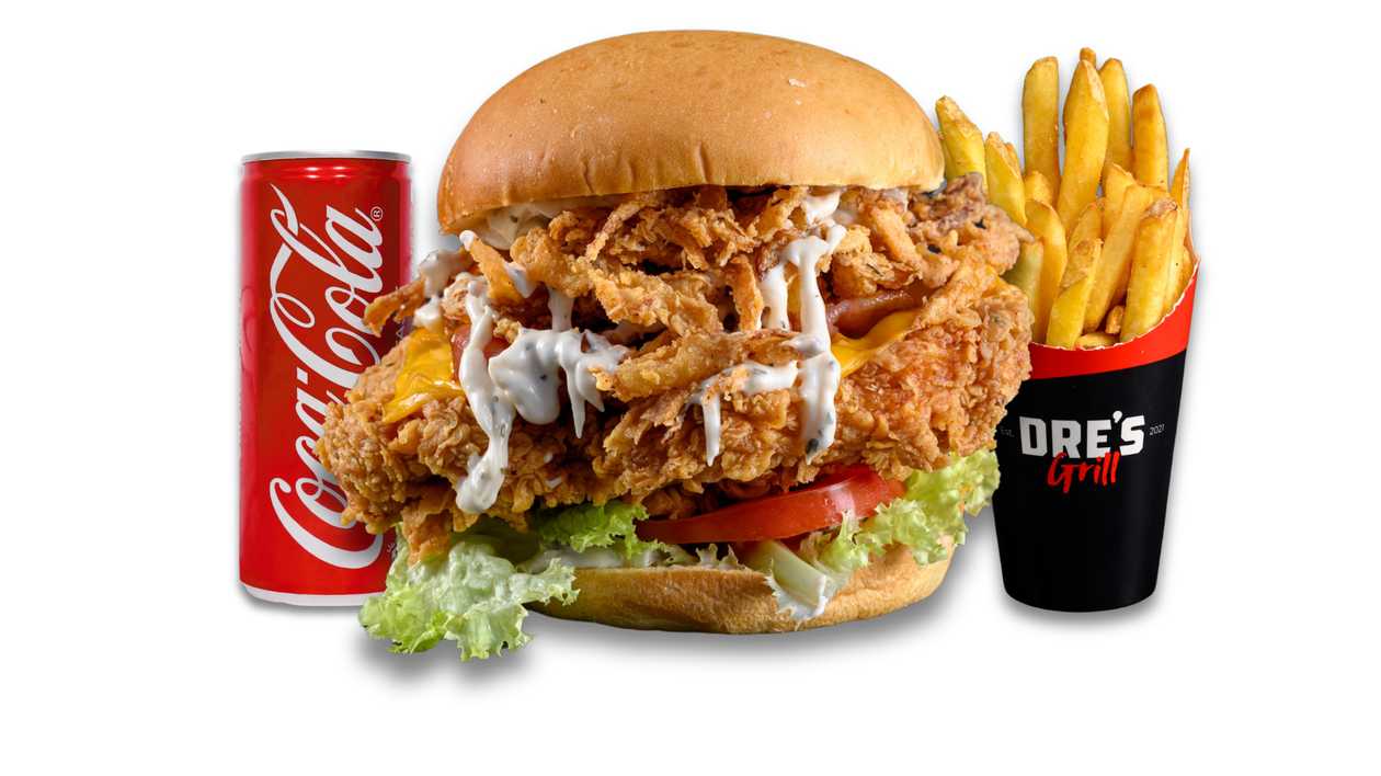 Classic Chicken Burger + Fries + Soft Drink