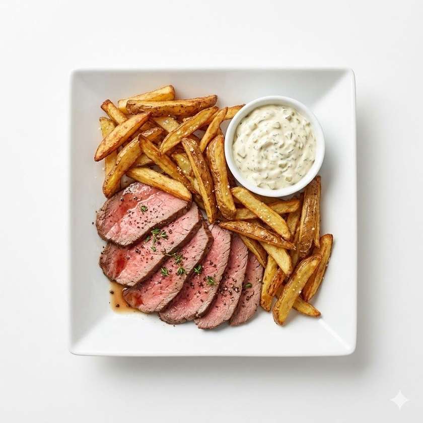 150g English Beef Roast Beef with Tartar Sauce