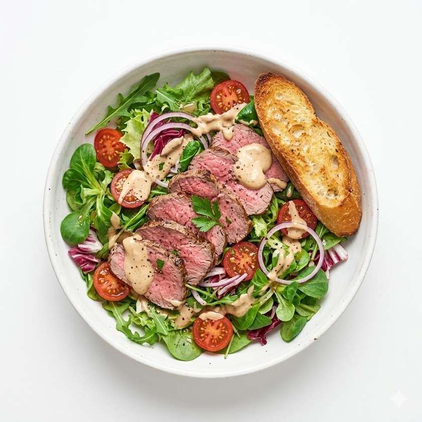 Mixed Salad with Roast Beef (100g)