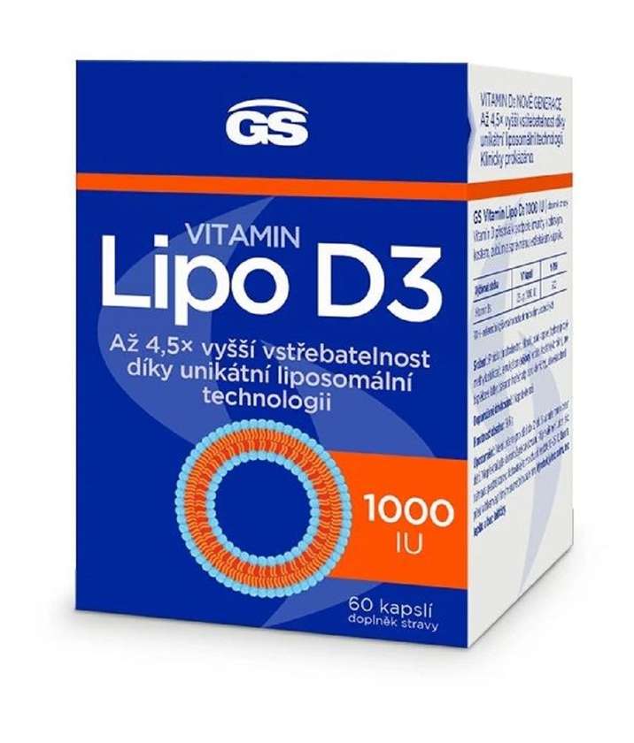 GS Vitamin Lipo D3 1000 IU 60 capsules