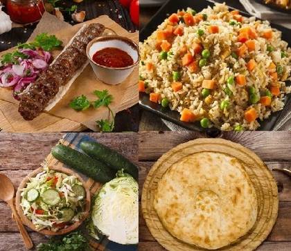 Кебабне меню з баранини (605 г + 250 мл)