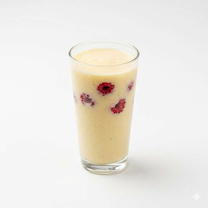 Smoothie PIŇA (anananas, kokosové mléko, led, celé maliny)500 ml