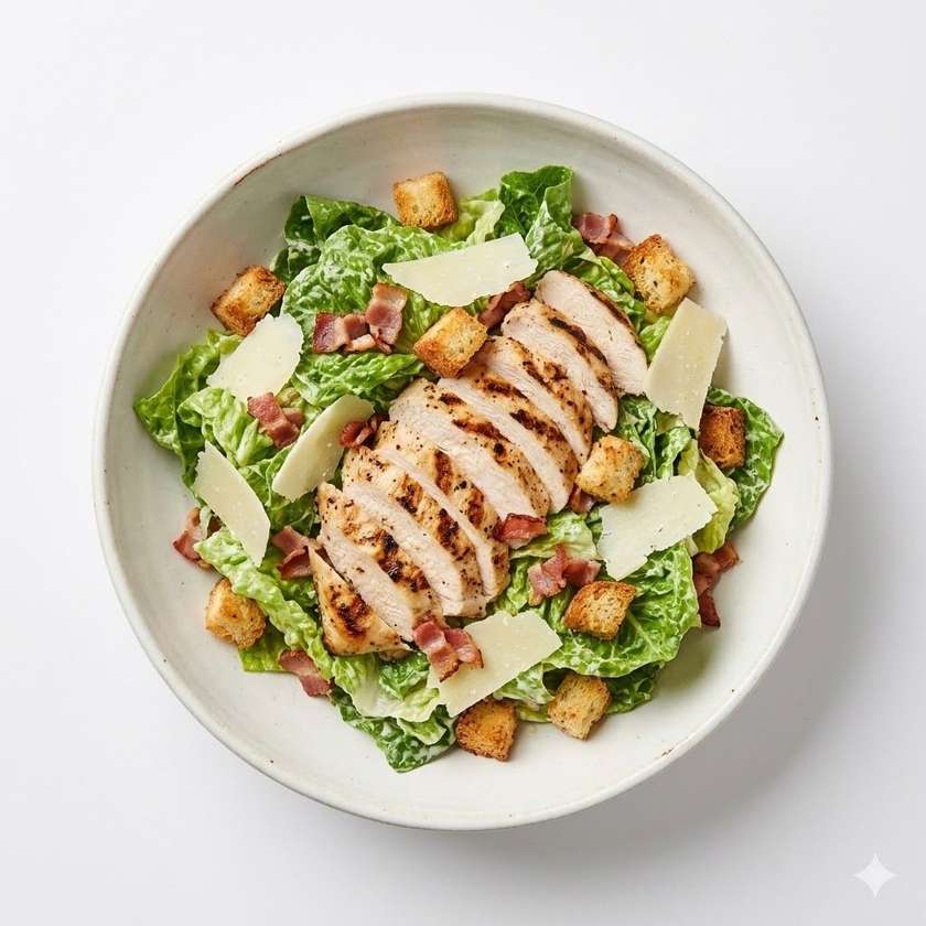 Ceasar salad with grilled chicken breast