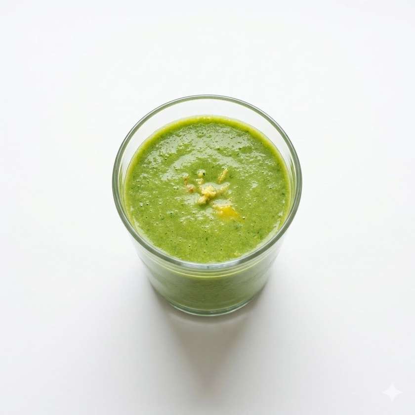 SMOOTHIE PIKANT( zázvor, mango, kokosová voda, limetková šťáva, špenát, med) 500 ml