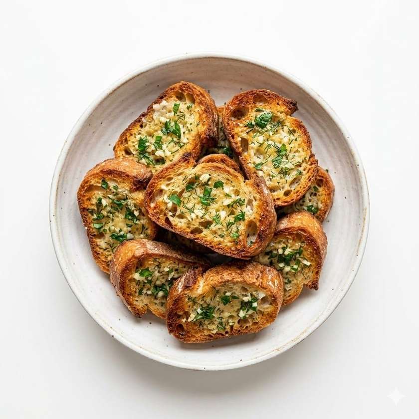 Toasted garlic baguette