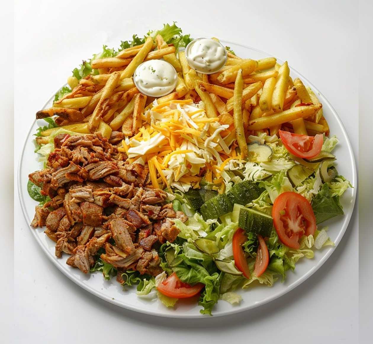 Large Plate with Cheese