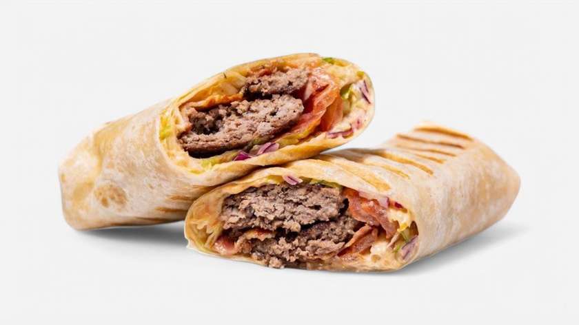 Wrap s trhaným hovädzím mäsom
