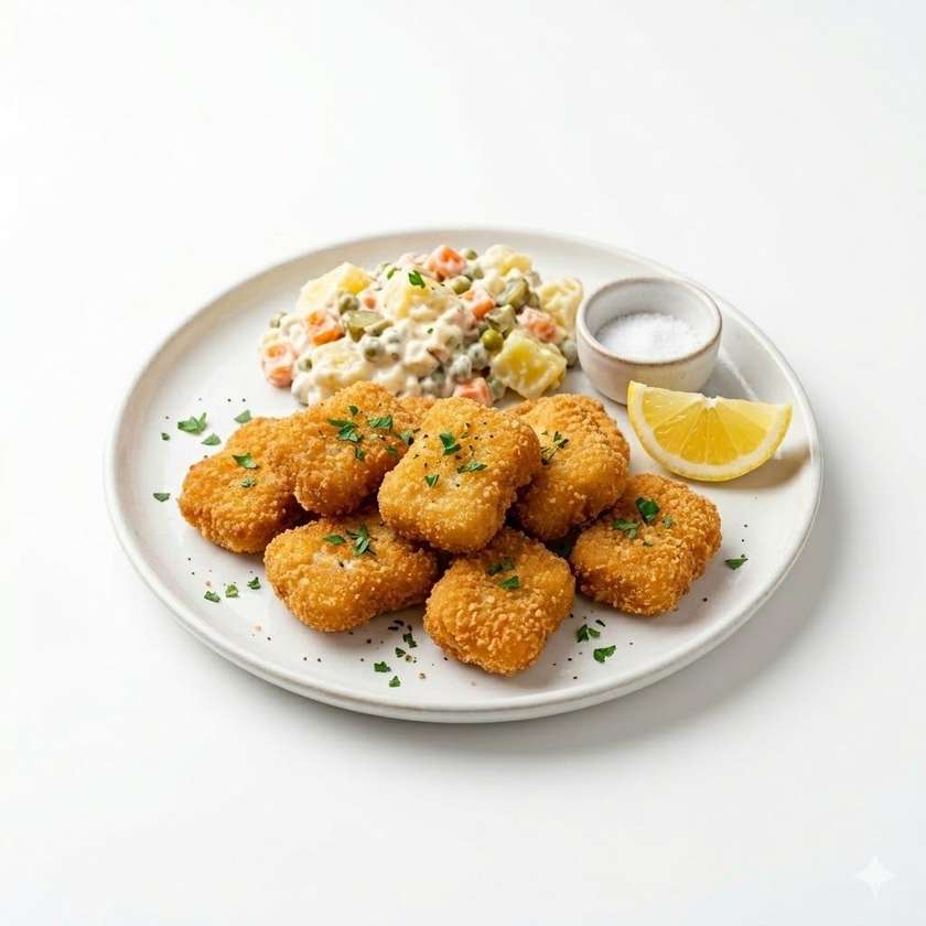 Fried cheese nuggets