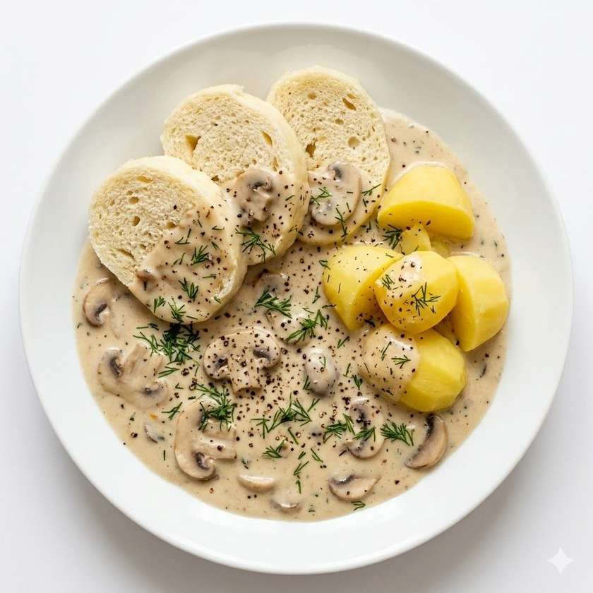 Omáčka z čerstvých žampiónů