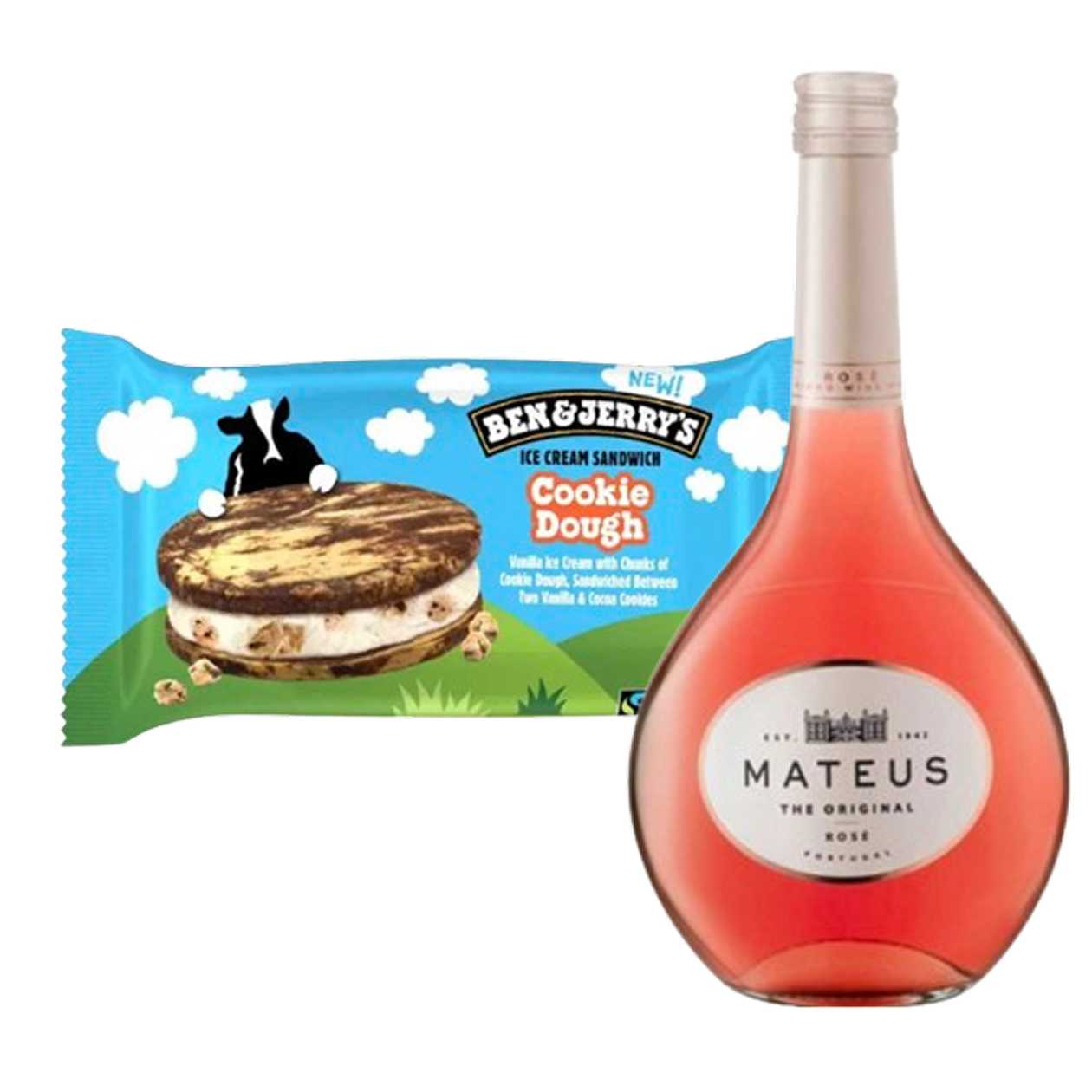 Bundle B&J Sandwich & Mateus Rosé Original Vinho 37,5 cl