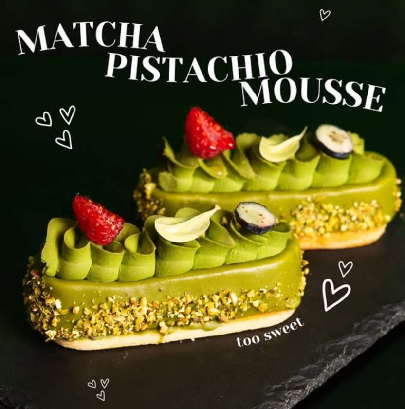 Matcha Pistachio Mousse