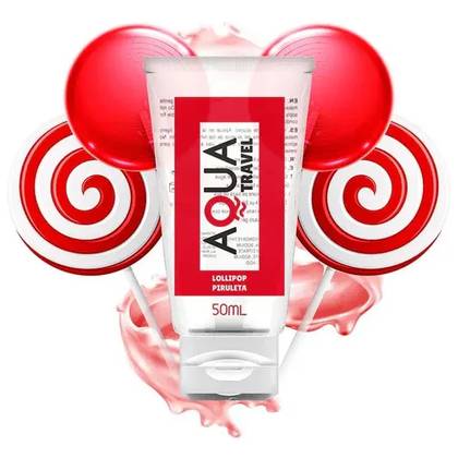 Water-Based Lubricant with Lollipop Flavor – AQUA Travel (50 ml)