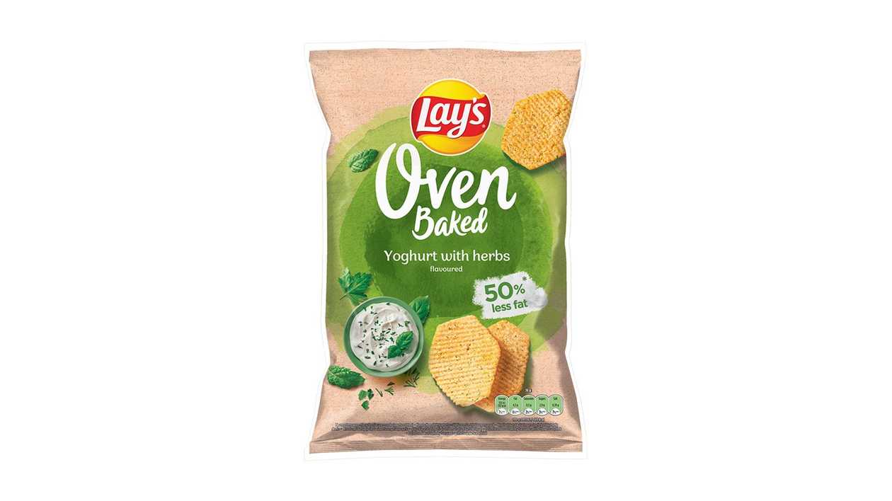 Chips Lay's Oven Baked Yogurt and Herbs, 110g