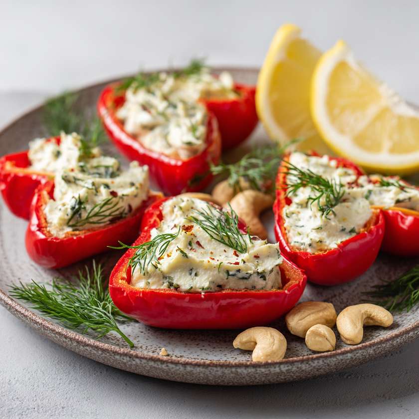 Bell Pepper Boats with Cashew Cream - 150g