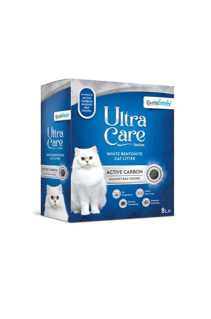 Ultra Care Activated Carbon Hygienic Litter for Sensitive Cats 8L