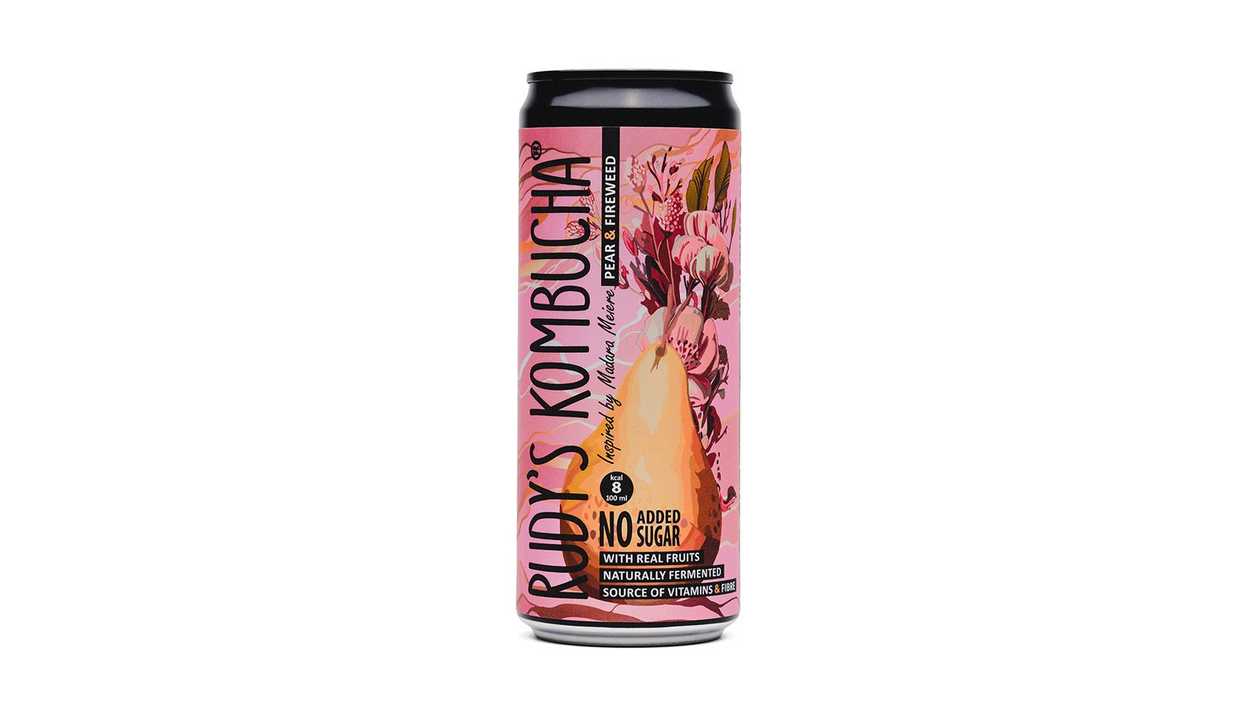 Rudy's Kombucha Pear and Fireweed, 0.33l