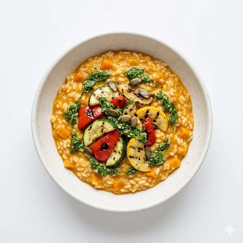 250g Pumpkin Risotto with Grilled Vegetables
