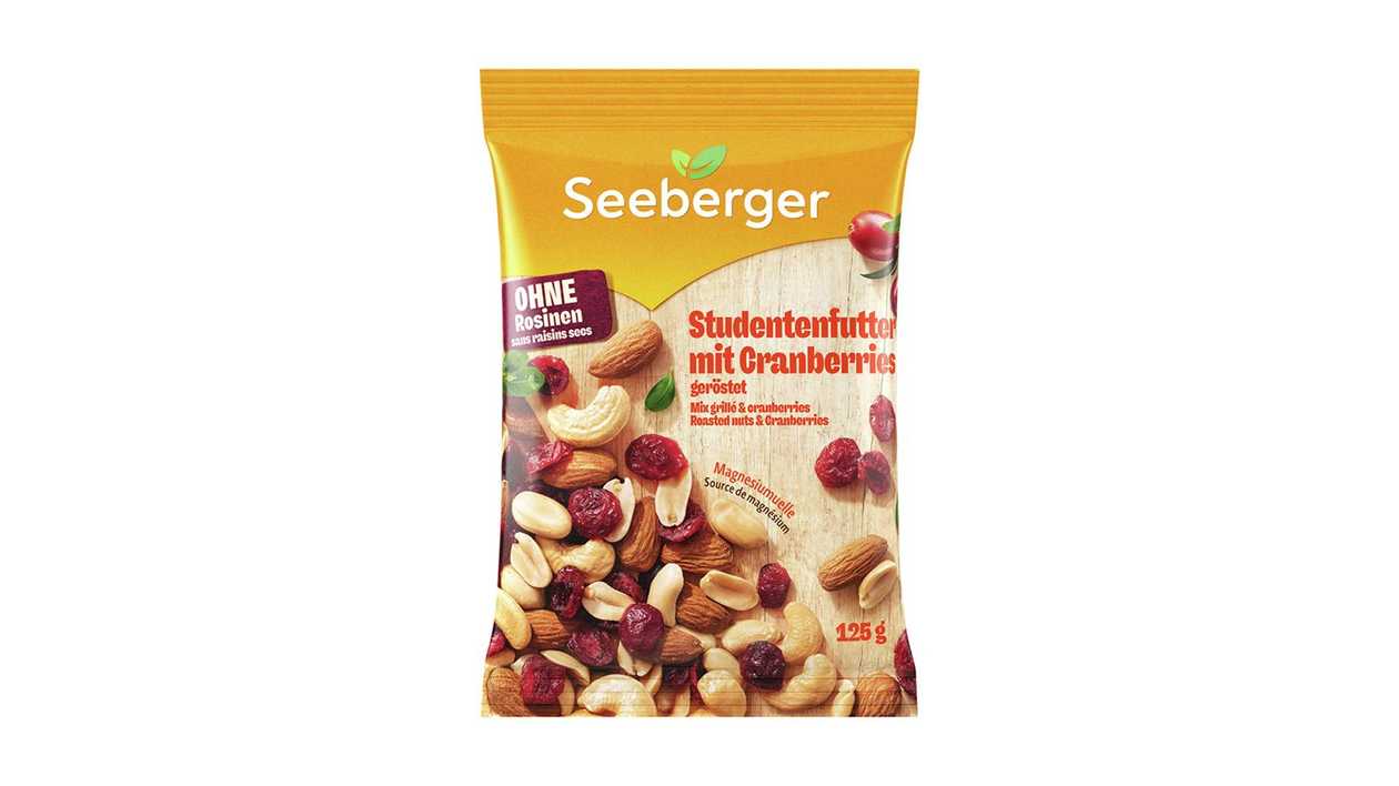 Toasted Nut and Cranberry Mixture Seeberger, 125g