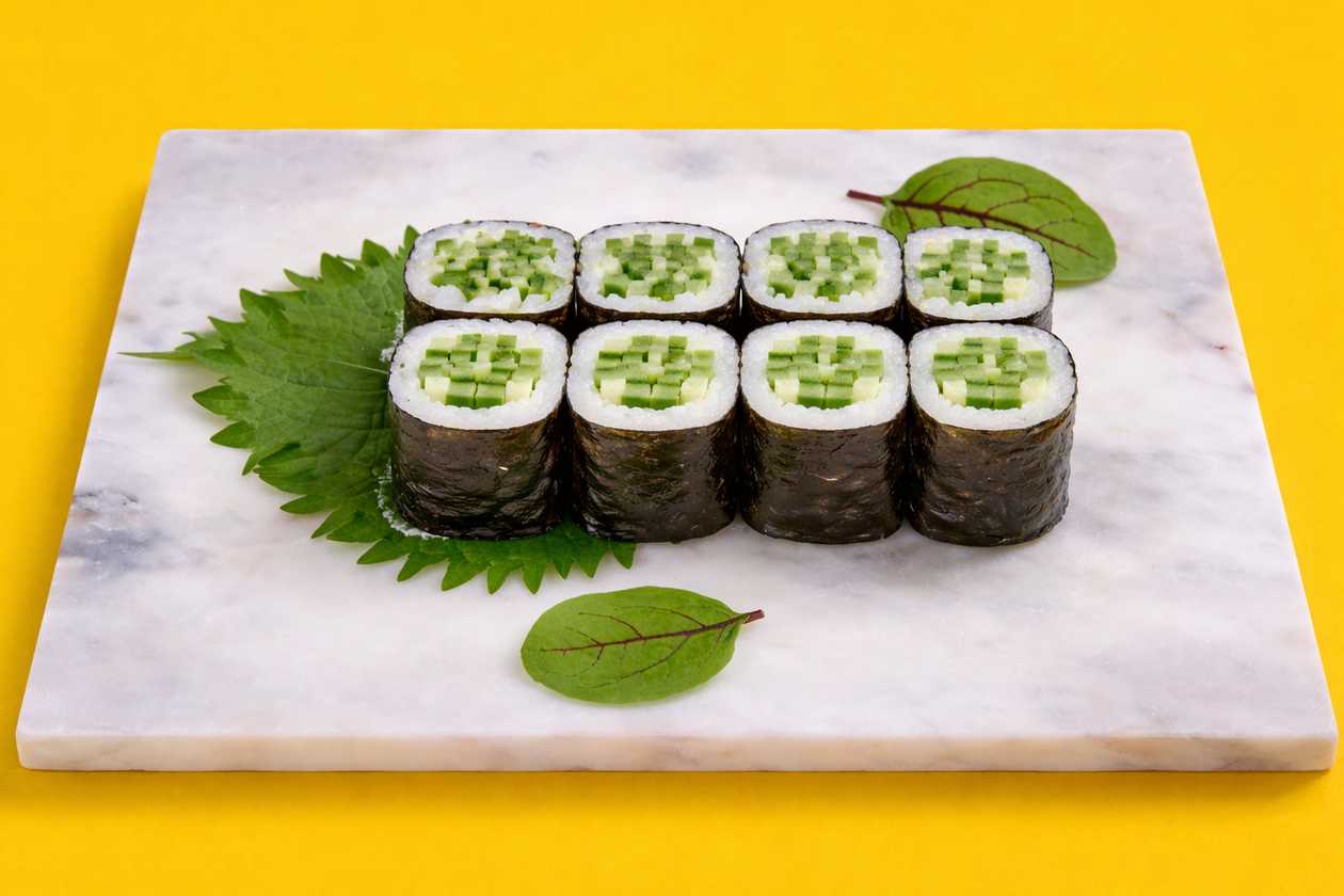 Maki ogórek / serek 8 szt.