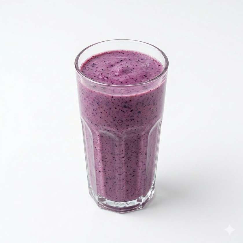 Smoothie VIVI (mléko, pomerančová šťáva, jogurt,med,mango,banán,mango,borůvky)500ml