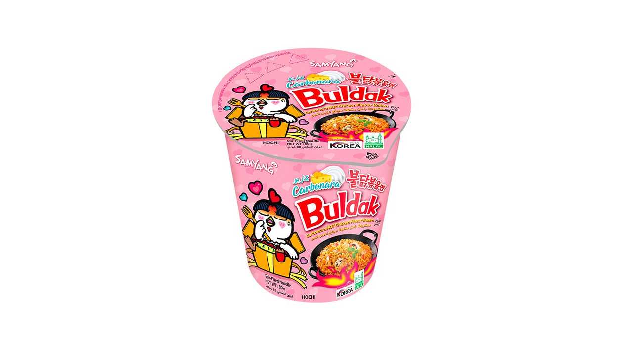 Spicy Chicken Ramen Buldak With Carbonara Flavor, 80g