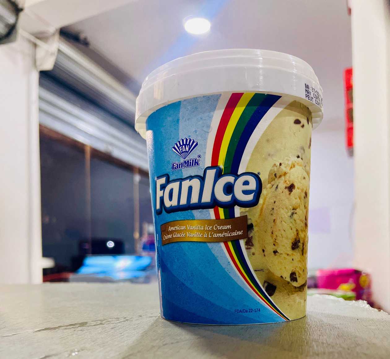 FanIce American Vanilla Ice Cream Tub