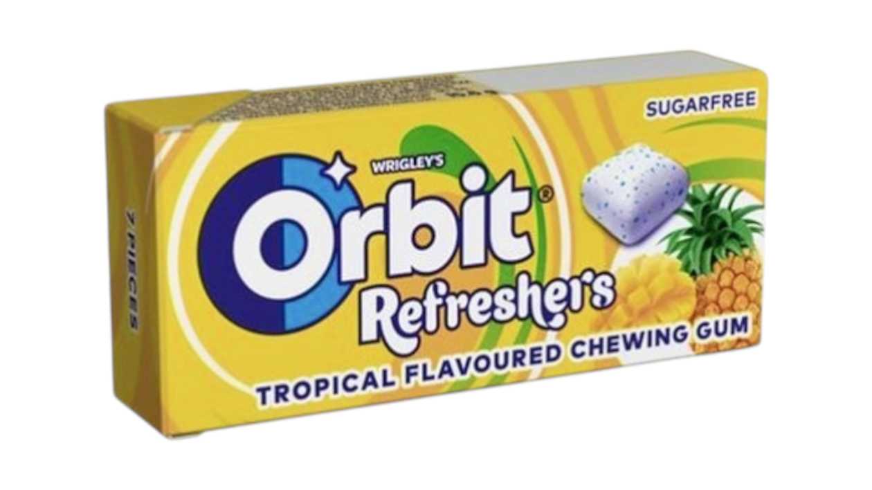 Orbit Refreshments Tropical Sugar Free Gum 7pcs