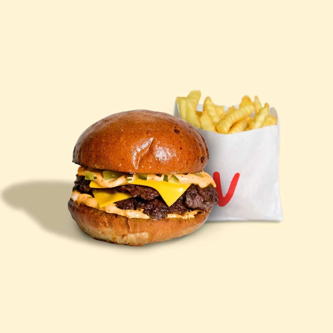 Cheeseburger Dublu Picant