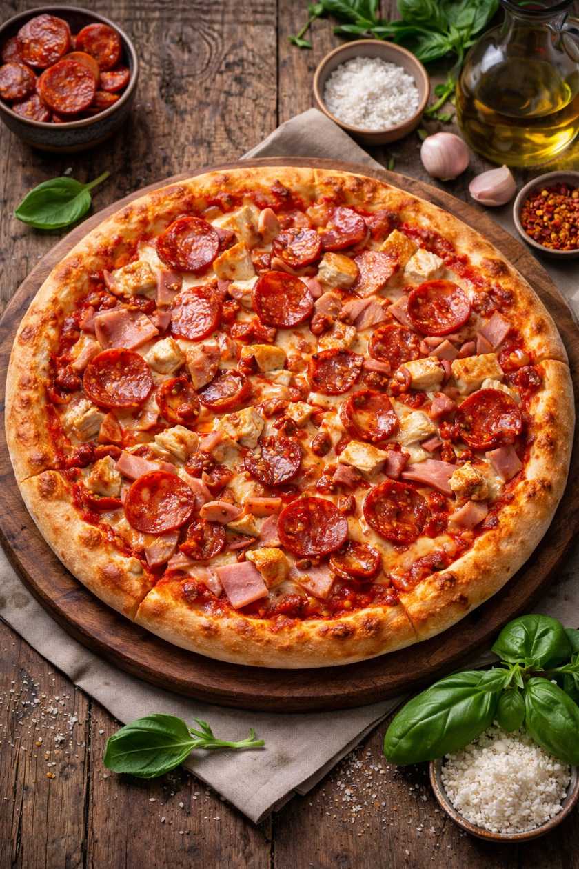 🍕Pizza para Amantes de Carne🔥