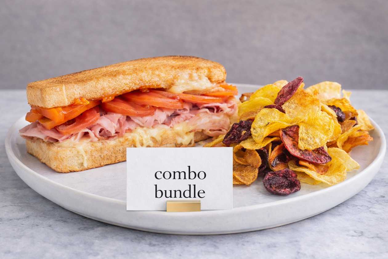 Prosciutto Cotto & Provolone Toasty + Side