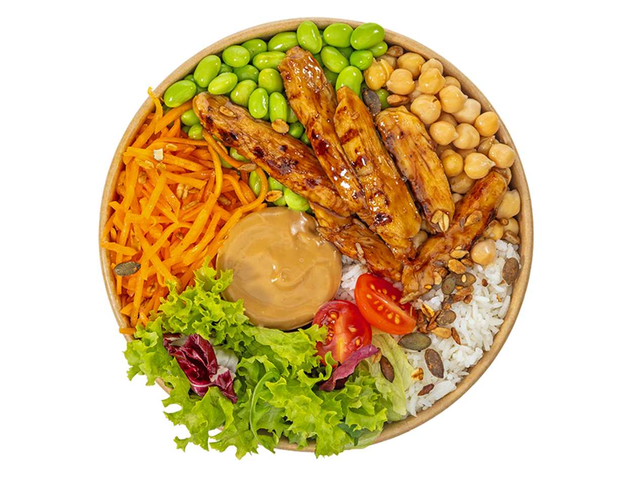 Salát S Teriyaki Grilovaným Kuřetem