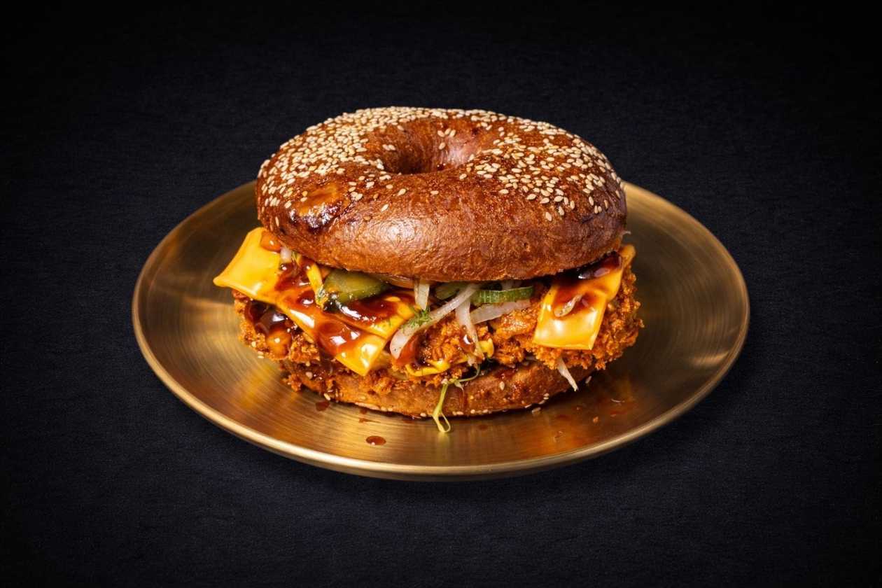 Bagel Burger Chicken Free