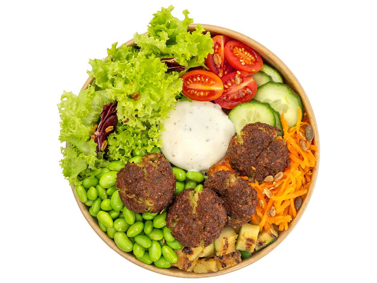 (Vegan) Falafel Tahini Salát