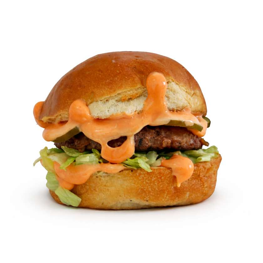 MENIU BURGER VEGAN + Cartofi Prajiti+ Sos