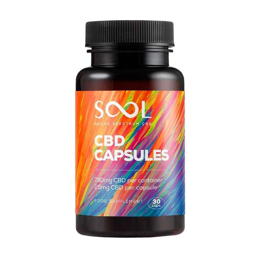 SOOL Broad Spectrum CBD Gel Capsules 750 mg 30pcs
