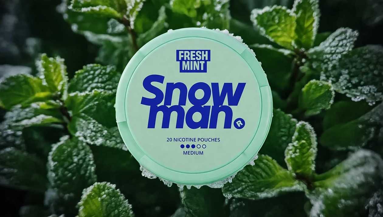 Snowman  Fresh Mint (Təravətli Nanə) Medium  (9mg)   Nicopods
