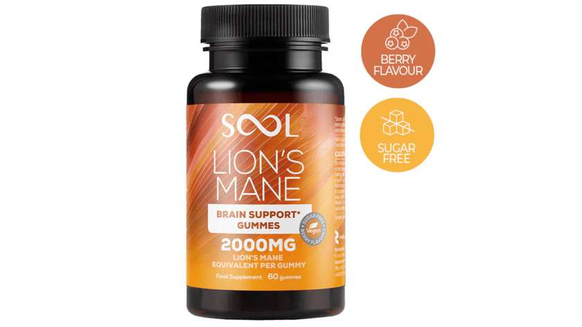 SOOL Brain Support Lion's Mane 2000mg 60szt Berry VEGAN
