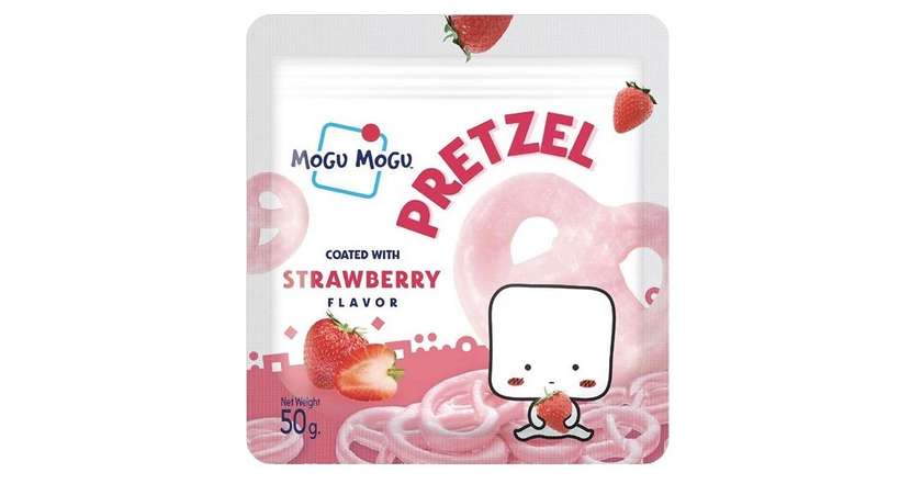 Mogu Mogu Pretzel Strawberry 50G